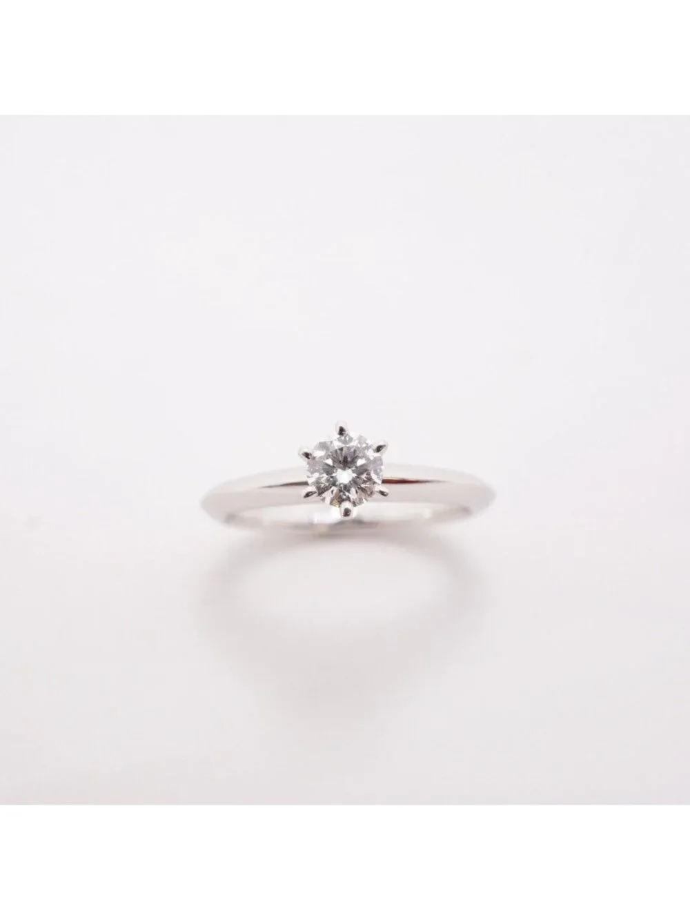 Tiffany & Co Ring Solitaire Platinum Diamond